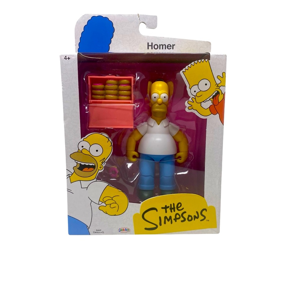 The Simpsons Homer with Dozen‎ Donuts 5.5” Action Figure 2024 New Sealed